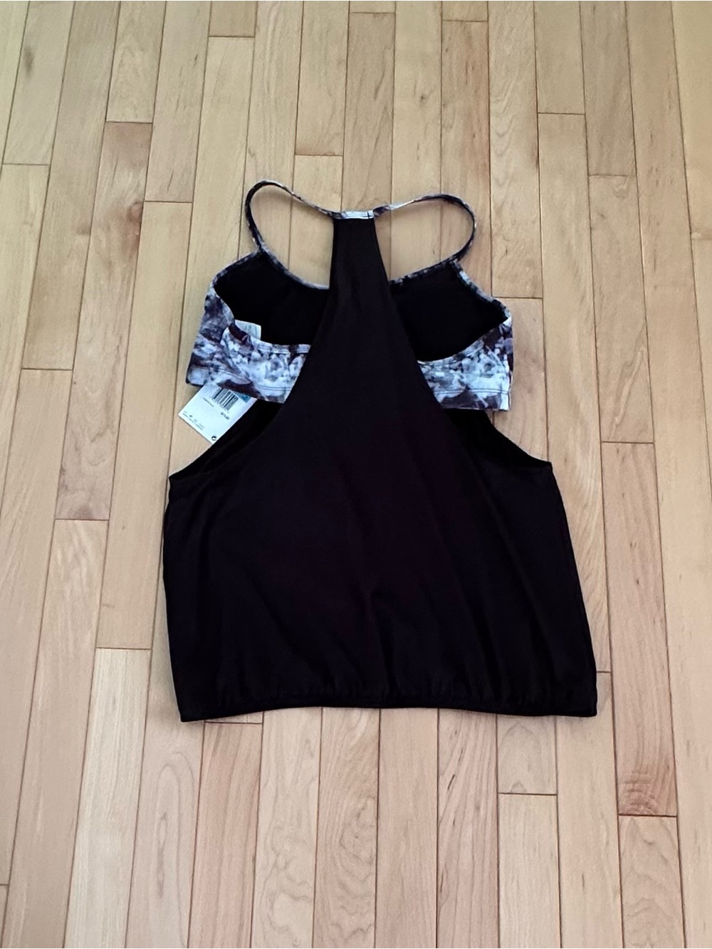 Nike Swim Women’s Layered Tankini Top in Black; NWT, Sz. M - Picture 11 of 13